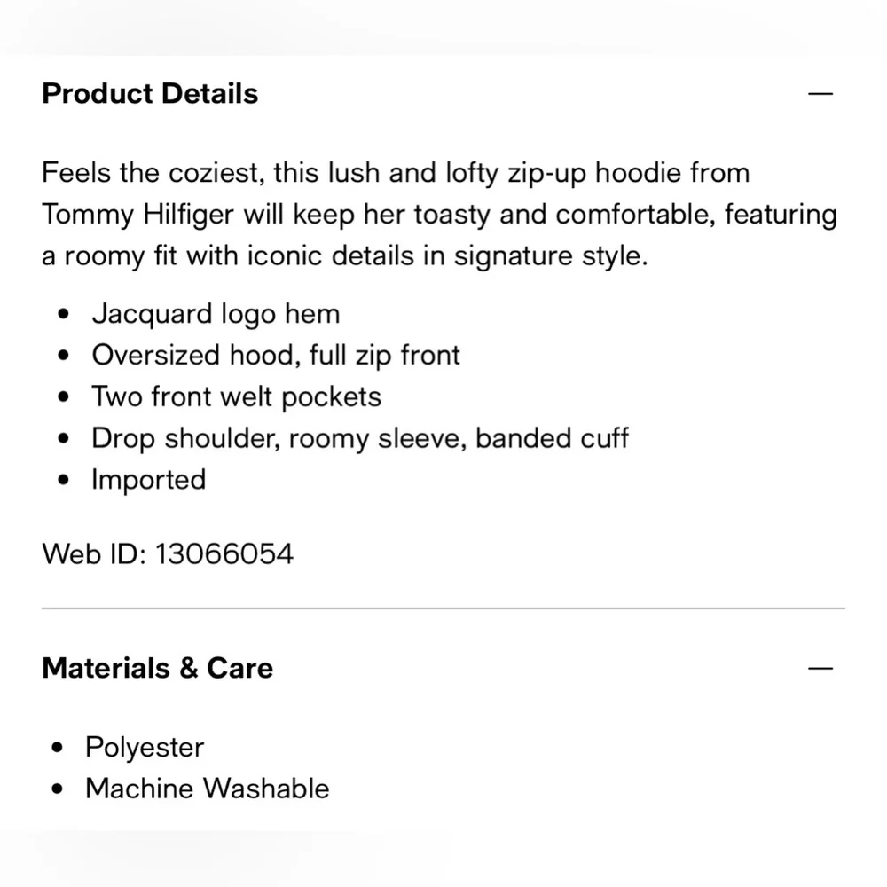 Tommy Hilfiger Big Girls Logo Sweatshirt - Picture 3 of 3